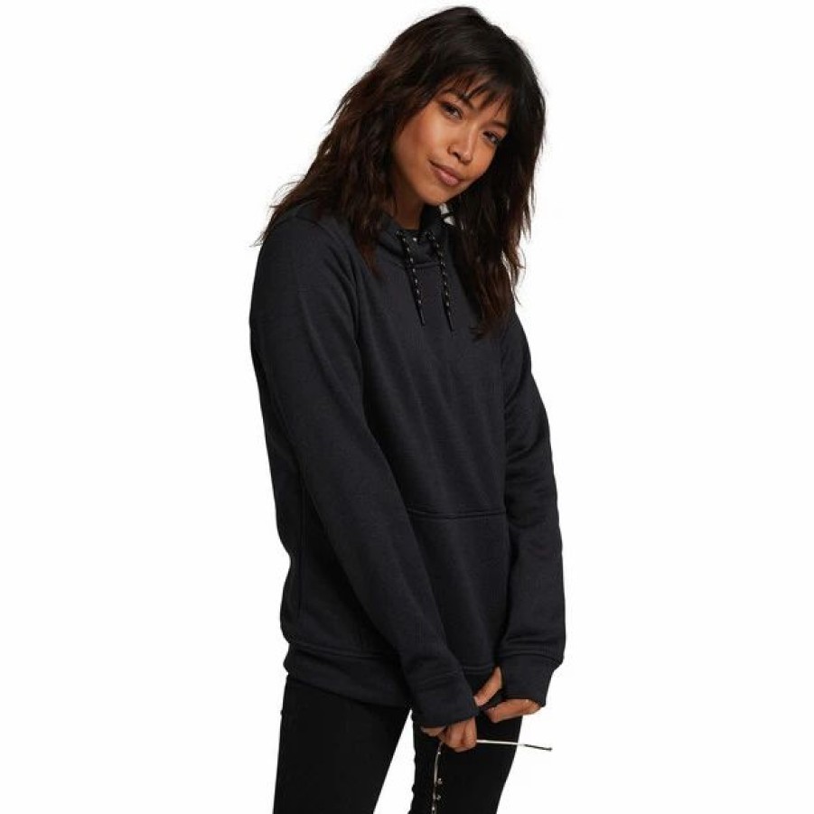 Online * Burton Oak Pullover Hoodie Women True Black Heather