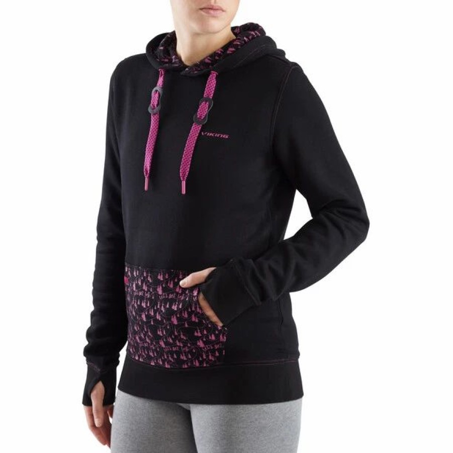 New * Viking Europe Bamboo Laxa Hoodie Women Black