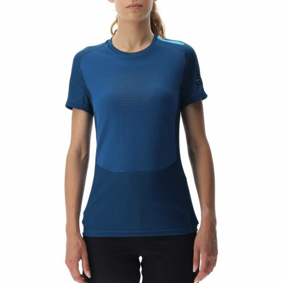 Best * Uyn Crossover Short Sleeve Shirt Women Blue Poseidon