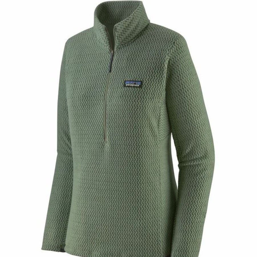 Best * Patagonia R1 Air Zip Neck Sweater Women Green/Hmkg