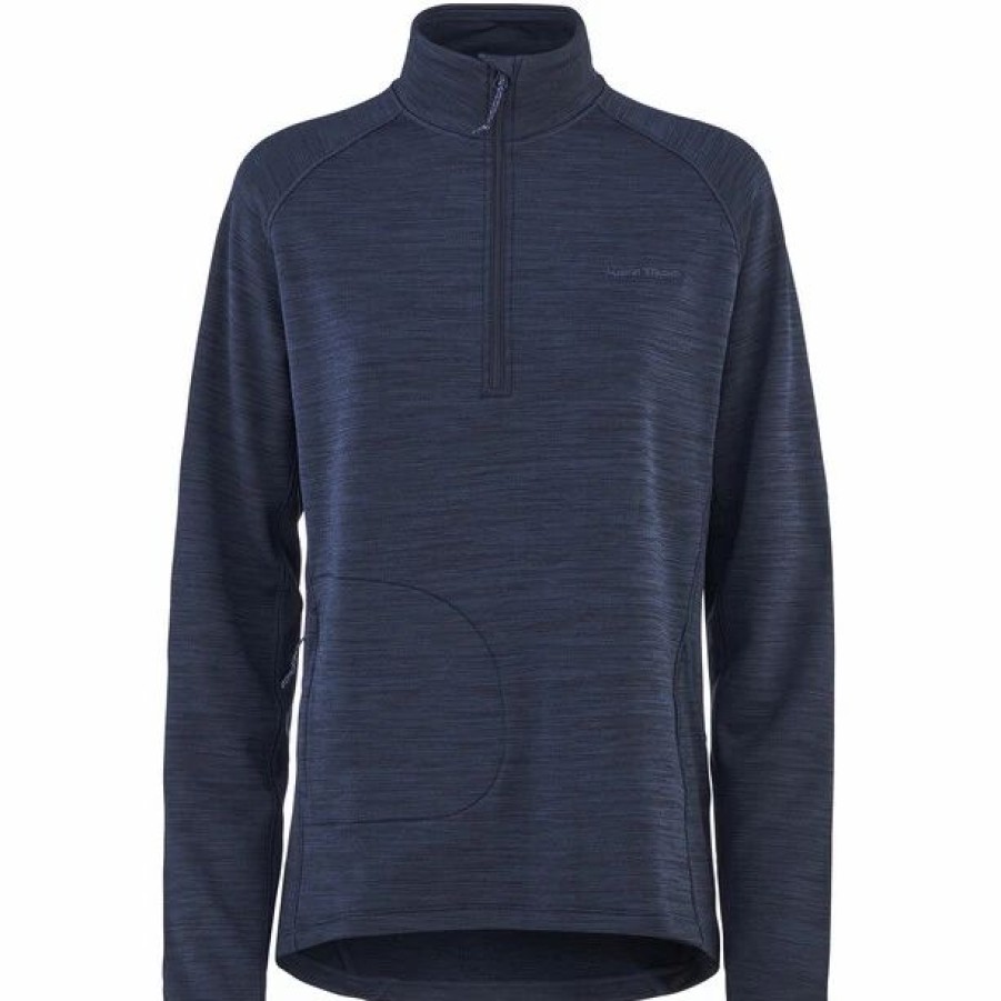 New * Kari Traa Berthe Midlayer Half Zip Women Royal