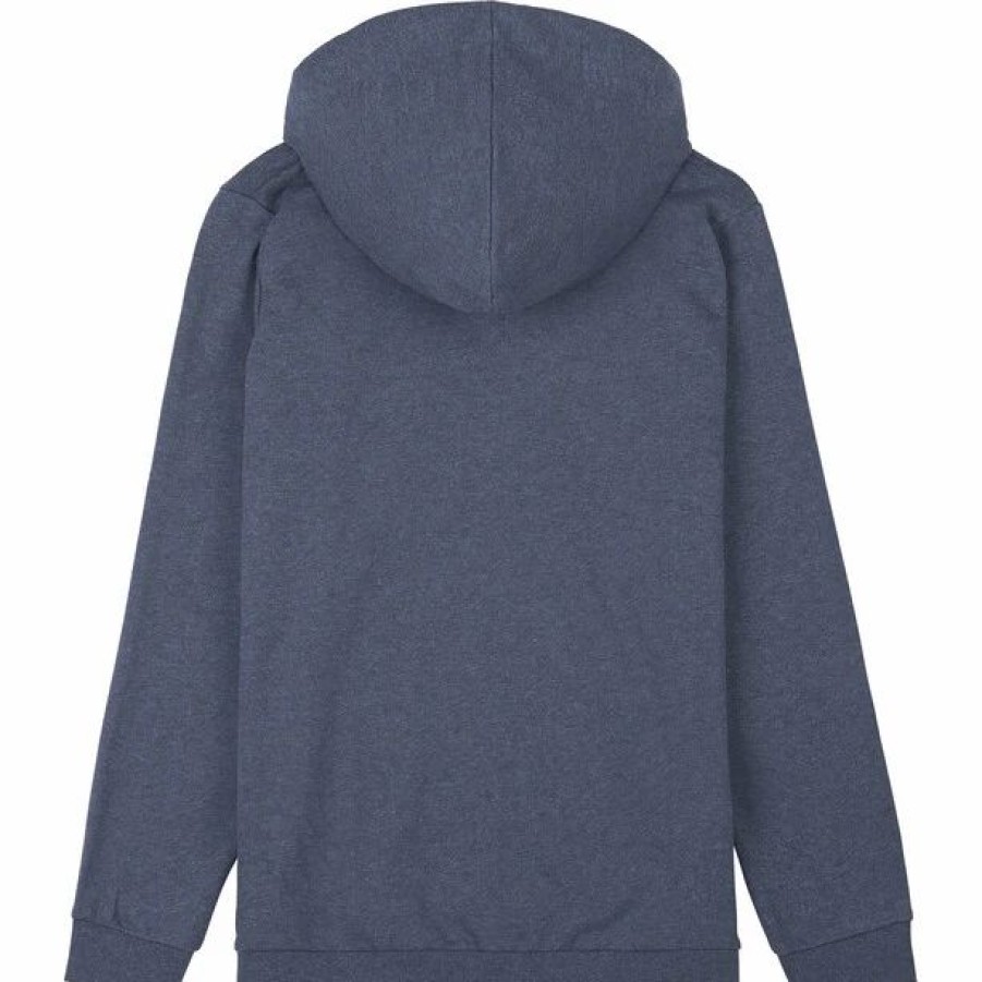 Online * Picture Basement Zip Hoodie Men Dark Blue Melange