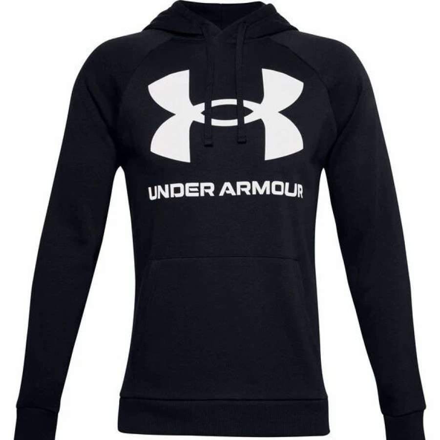 Wholesale * Under Armour Rival Fleece Big Logo Hoodie Men Black