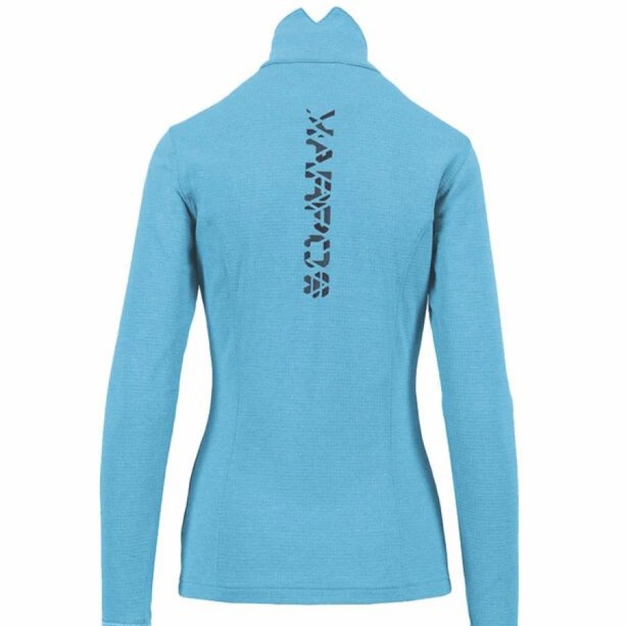 Clearance * Karpos Pizzocco Half Zip Top Women Blue Atoll