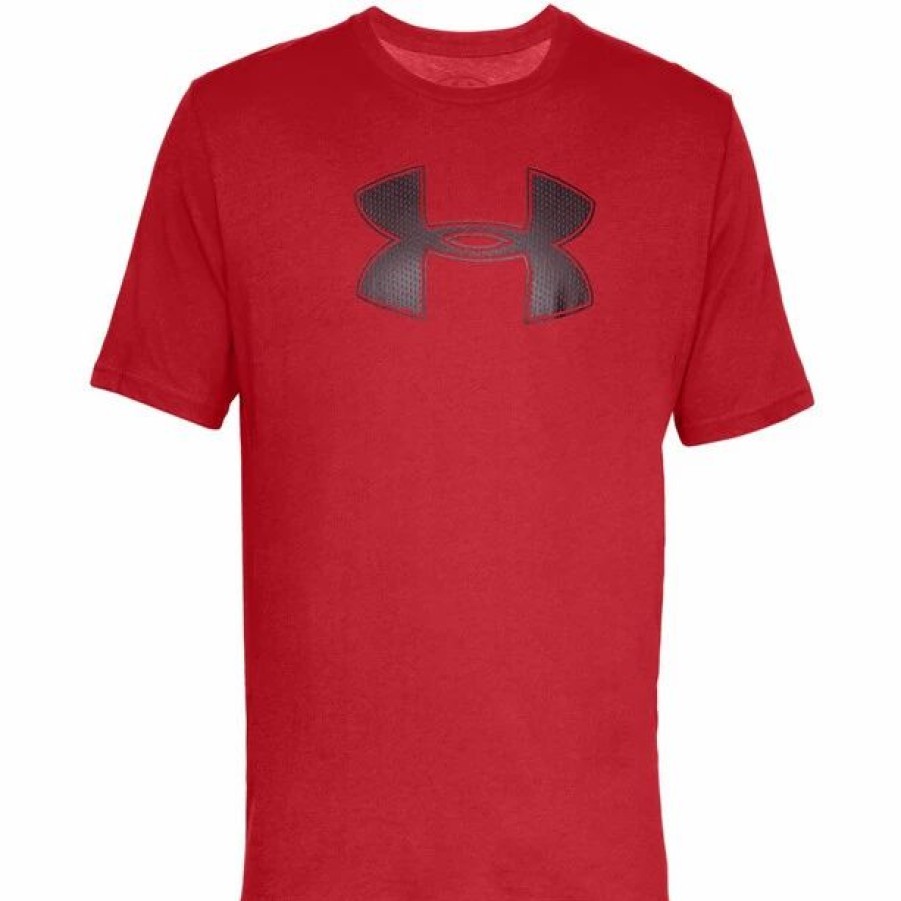 Online * Under Armour Big Logo Short Sleeve Shirt Men Red-Black