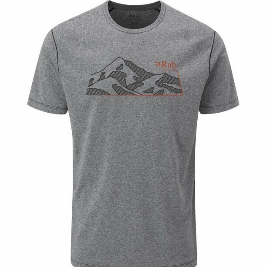 Clearance * Rab Mantle Mountain Ss Tee Men Beluga