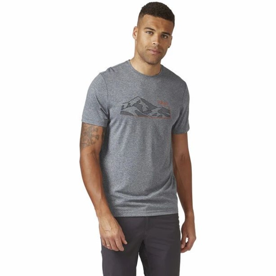 Clearance * Rab Mantle Mountain Ss Tee Men Beluga