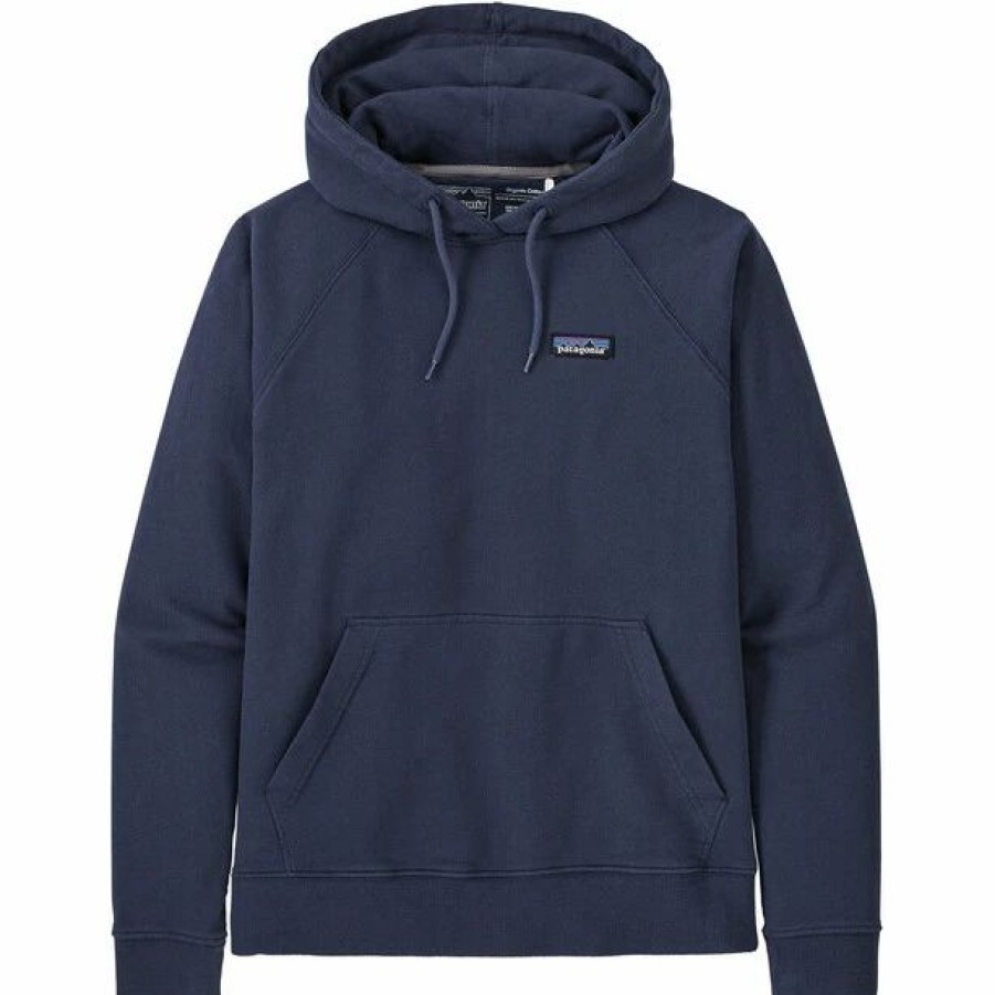 Clearance * Patagonia P-6 Label Organic Hoody Women New Navy