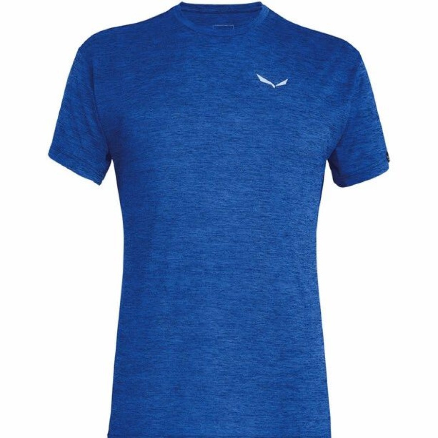 Clearance * Salewa Puez Melange Dry Ss Tee Men Electric Melange