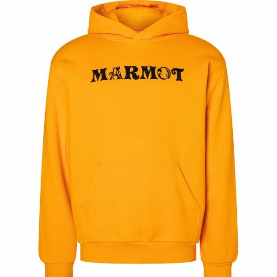 Best * Marmot Earth Day Heavyweight Hoody Men Golden Sun