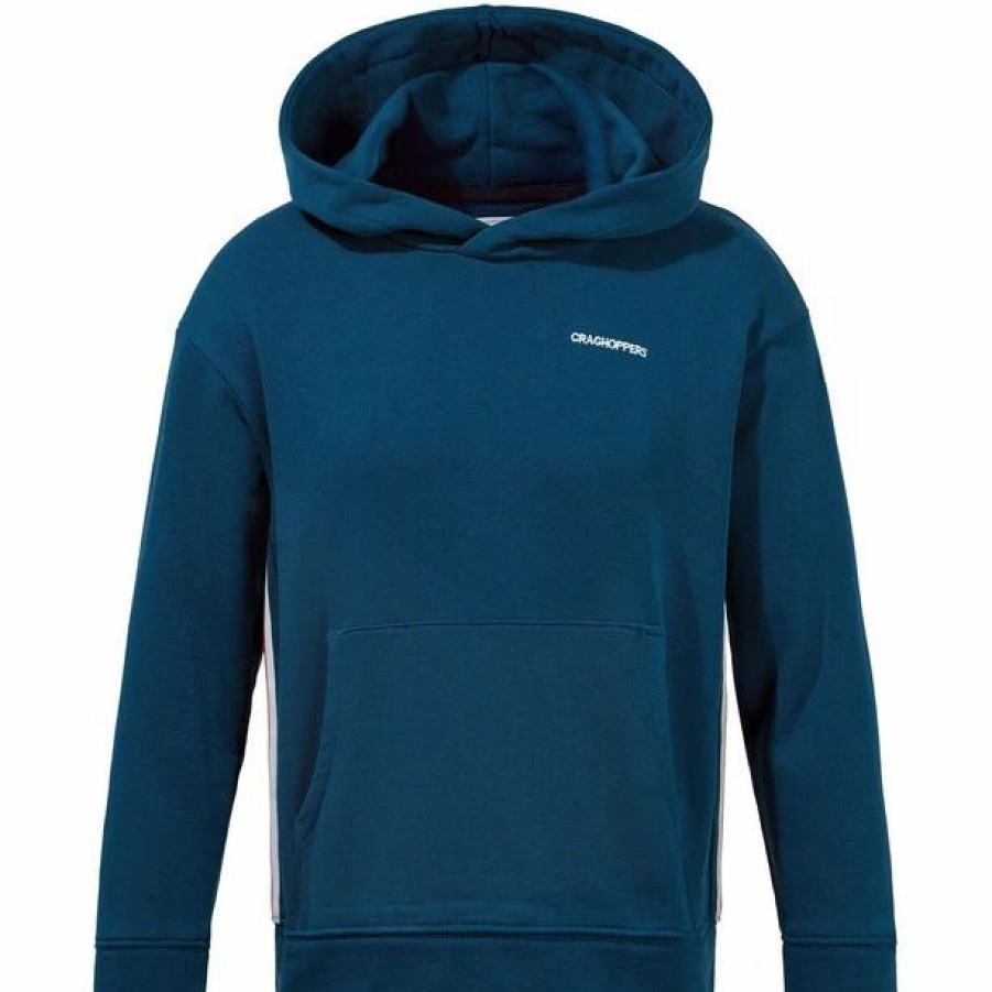 New * Craghoppers Nosilife Baylor Hoody Kids Poseidon Blue