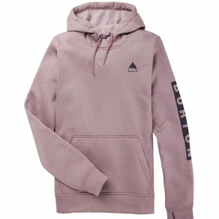 Best * Burton Oak Pullover Hoodie Women Elderberry Heather