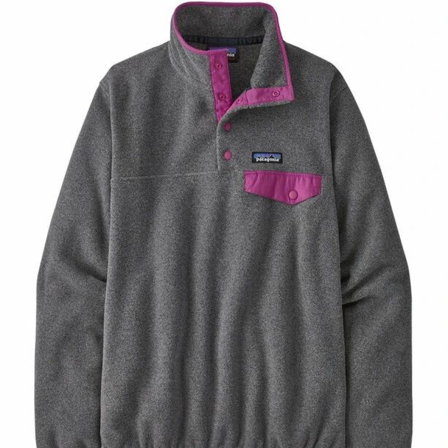 Wholesale * Patagonia Synchilla Snap-T Lightweight Pullover Women Grey/Nlam