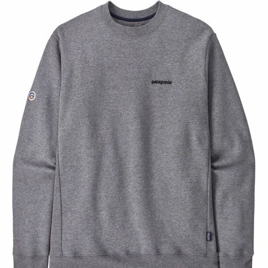 Hot * Patagonia Fitz Roy Icon Uprisal Crew Sweatshirt Grey/Glh