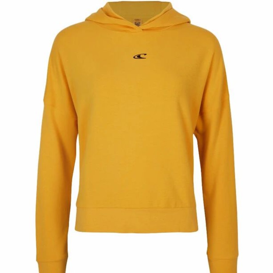 New * O'Neill Yoga Hoodie Women Old Gold