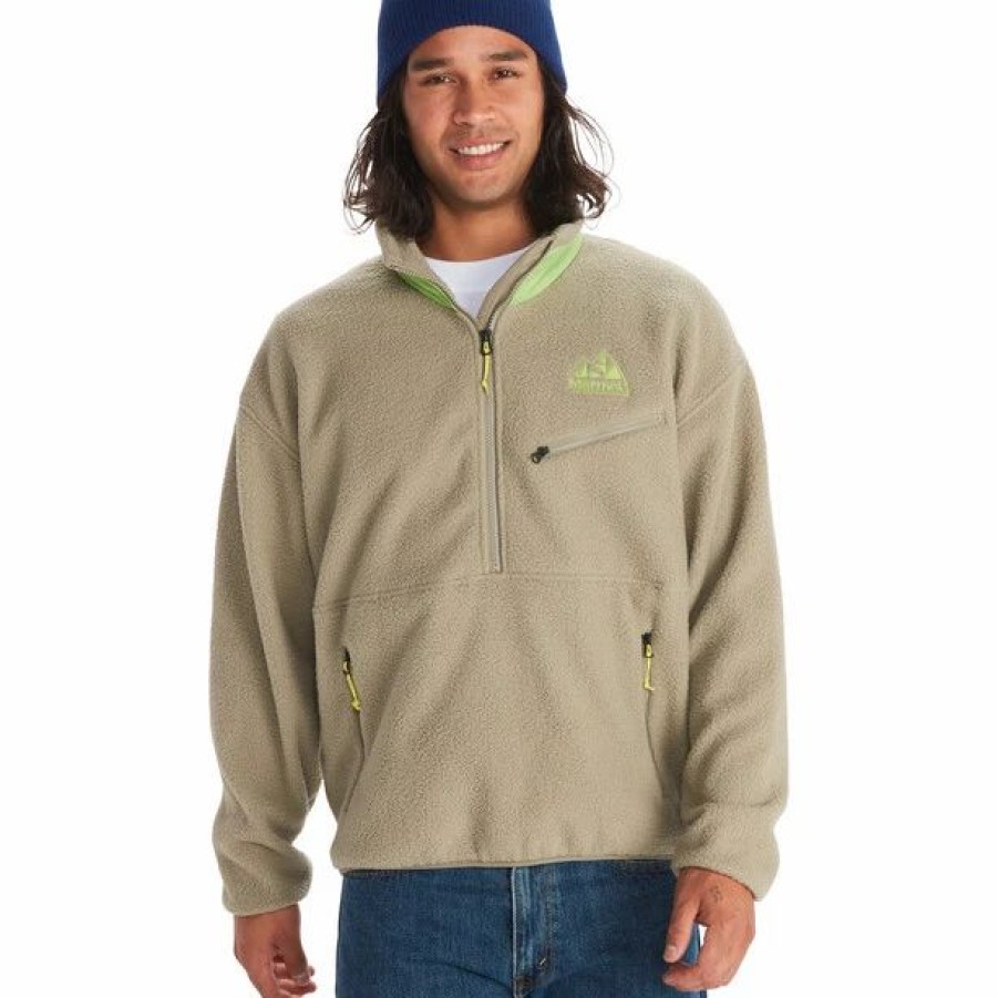 Wholesale * Marmot 94 E.C.O. Recycled Fleece Pullover Men Vetiver/Kiwi