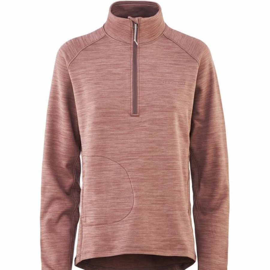 New * Kari Traa Berthe Midlayer Half Zip Women Taupe