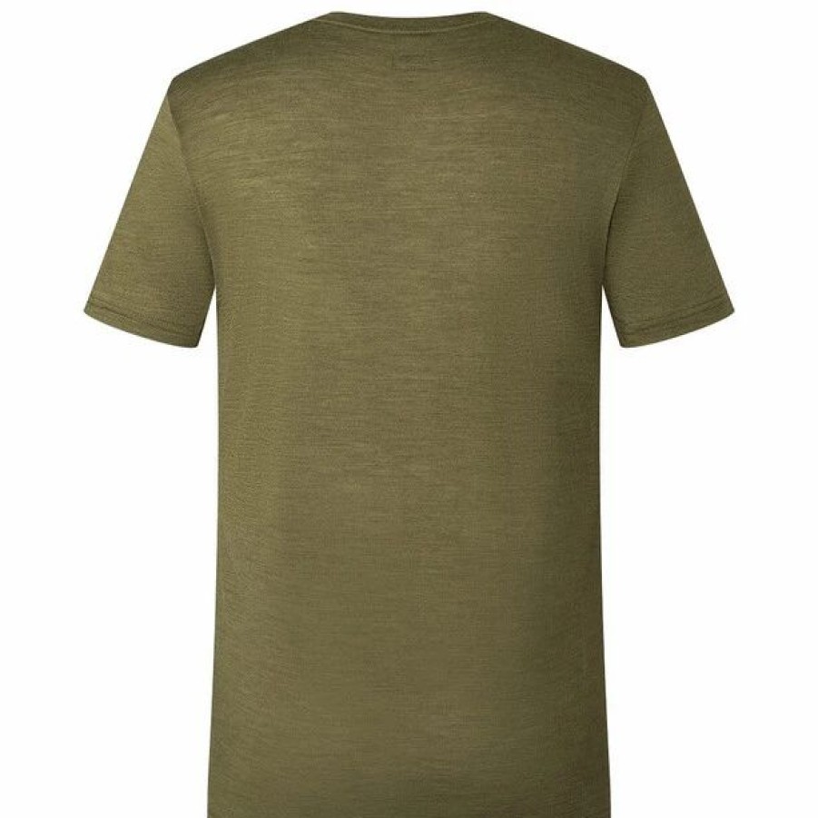 Clearance * Super.Natural Wilderness Tee Men Olive Night Melange/Various