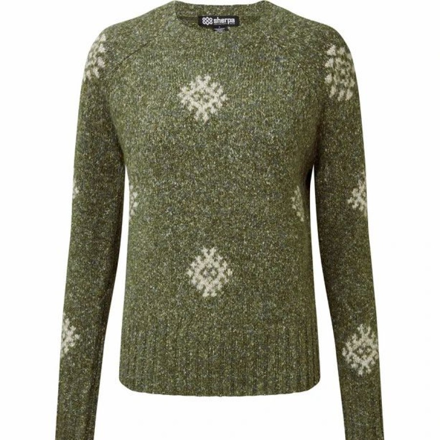 Best * Sherpa Vindo Crew Sweater Women Evergreen