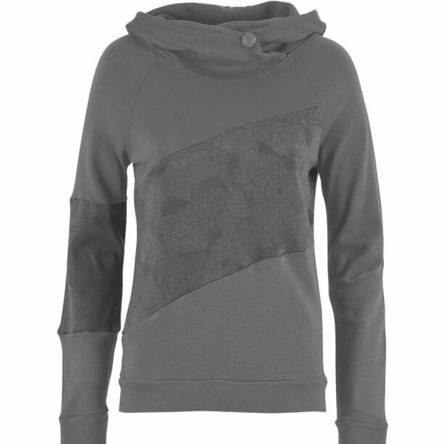 Clearance * E9 Aida Fleece Hoody Women Sand Grey