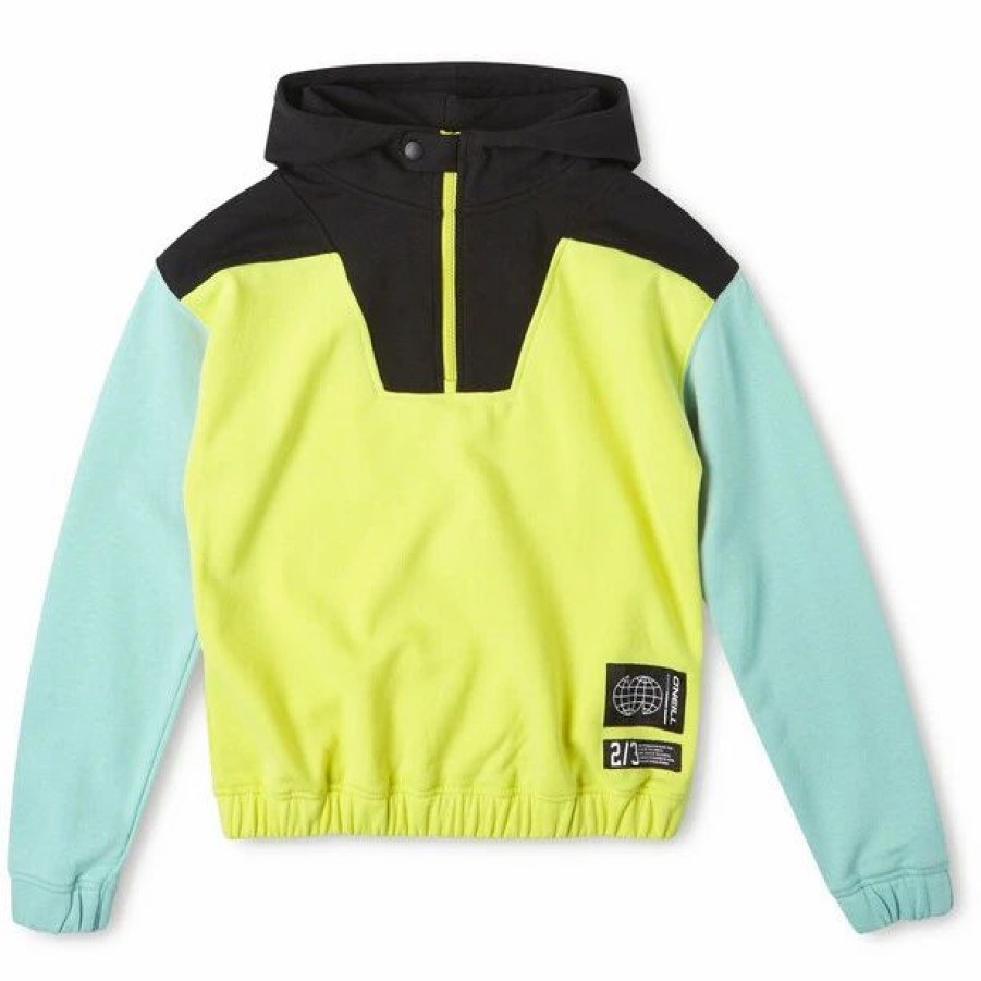 Online * O'Neill Progressive Half Zip Hoodie Girls Pyranine Yellow