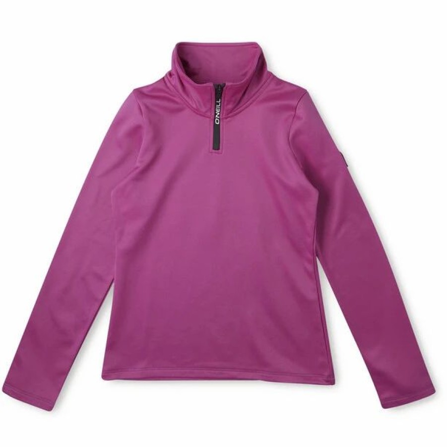 Best * O'Neill Solid Half Zip Fleece Girls Fuchsia Red