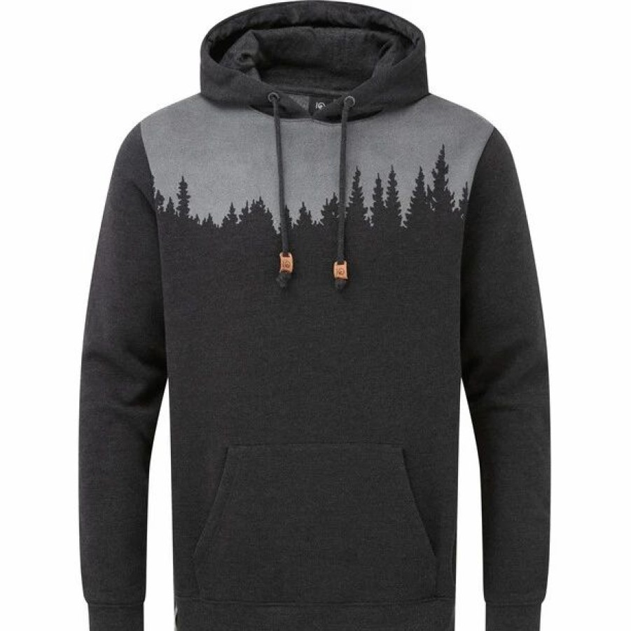 Online * Tentree Juniper Classic Hoodie Men Meteorite Black Heather