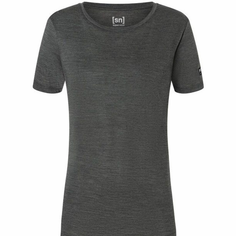 Clearance * Super.Natural The Essential Tee Women Pirate Grey Melange