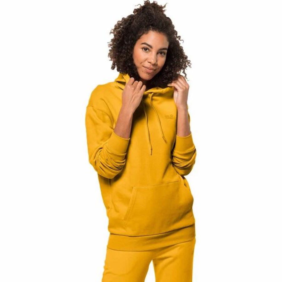 Online * Jack Wolfskin Essential Hoody Women Burly Yellow Xt