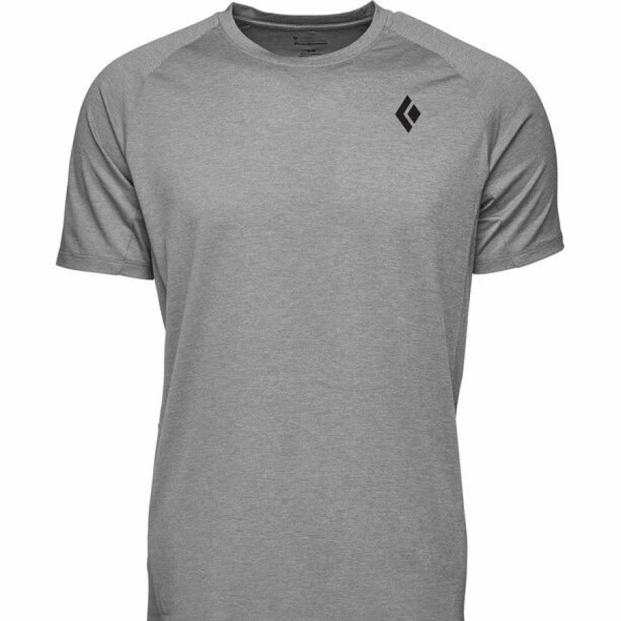 Clearance * Black Diamond Lightwire Ss Tech Tee Men Steel Grey