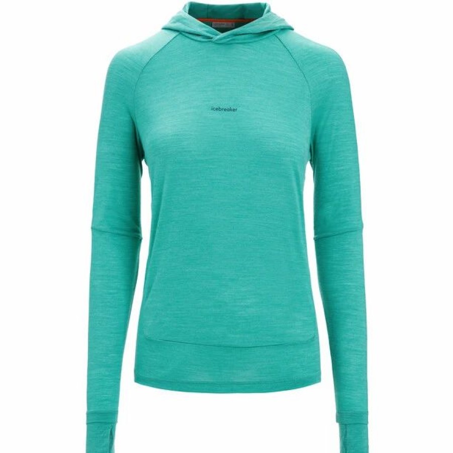 Online * Icebreaker Cool-Lite Ls Hoodie Women Fresh