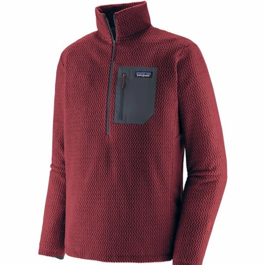 Online * Patagonia R1 Air Zip Neck Jacket Men Red/Seqr