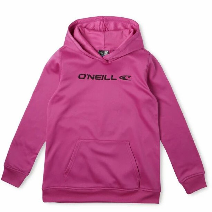 Hot * O'Neill Rutile Hooded Fleece Girls Fuchsia Red