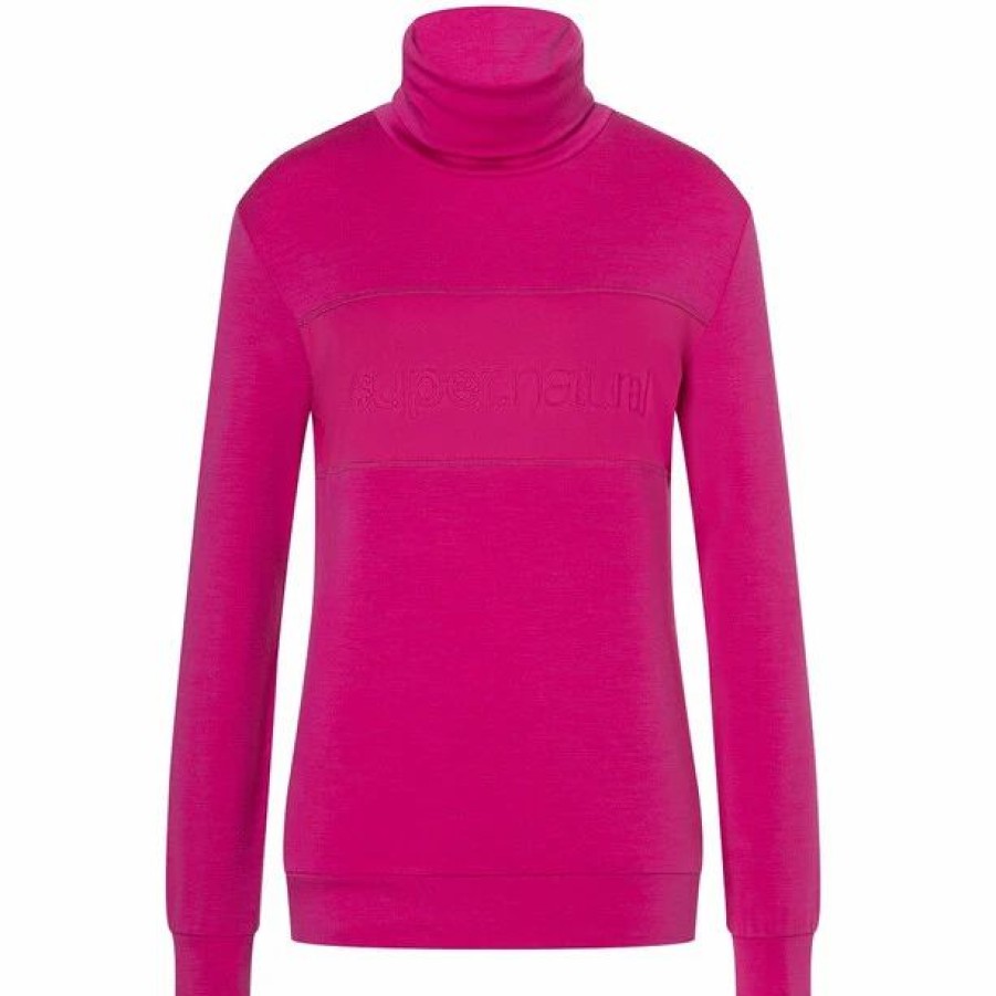 Wholesale * Super.Natural Alpine I.D. Turtle Neck Women Fuchsia Red