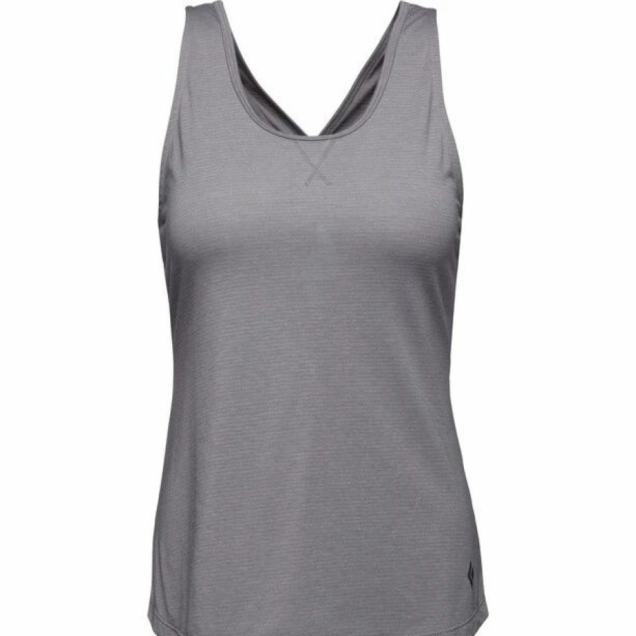 Best * Black Diamond Splitter Tank Women Pewter Stripe