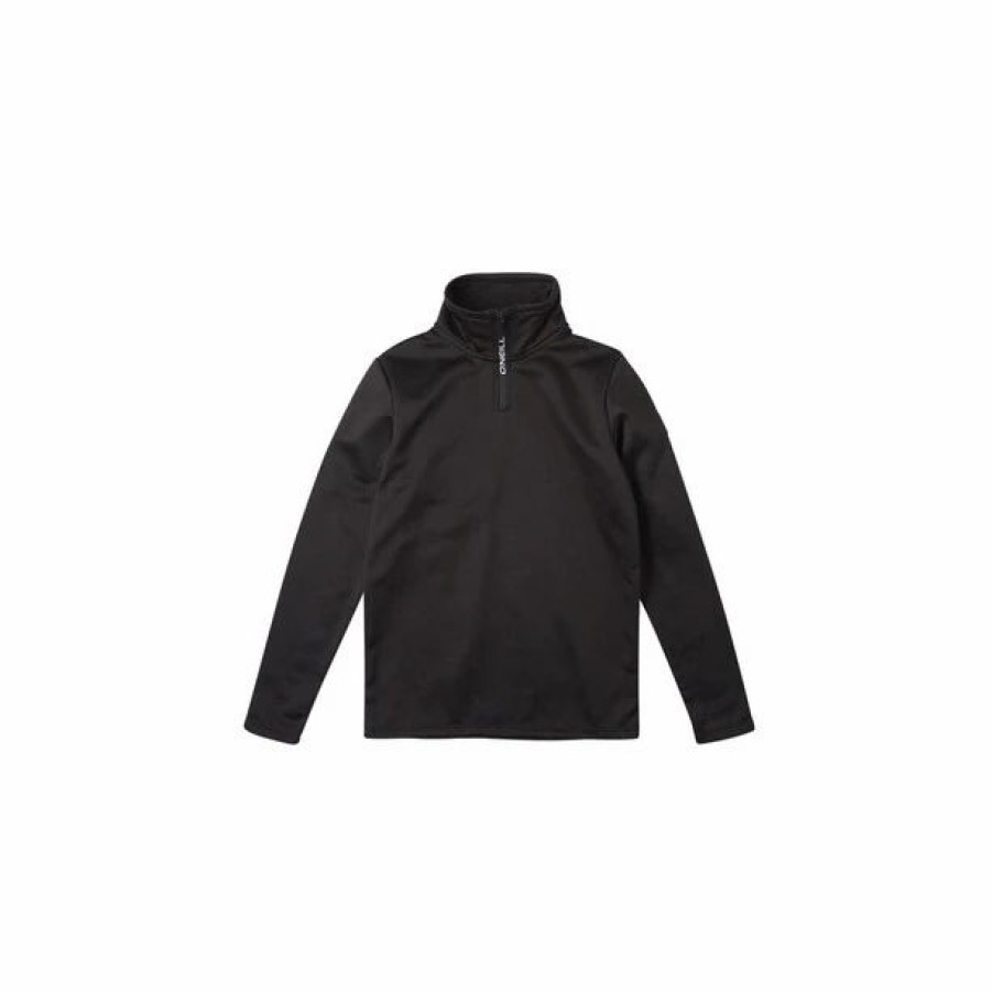 Hot * O'Neill Solid Half Zip Fleece Boys Black Out