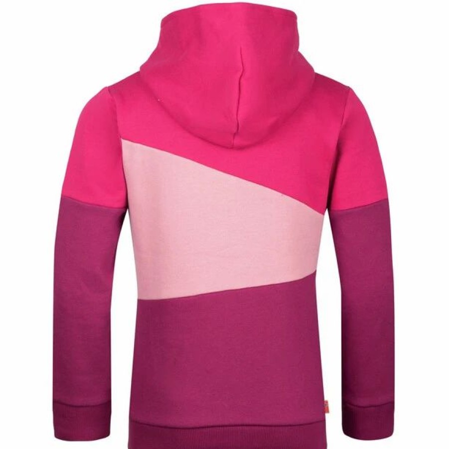 New * Trollkids Alesund Sweater Kids Fireberry/Plum/Mauve