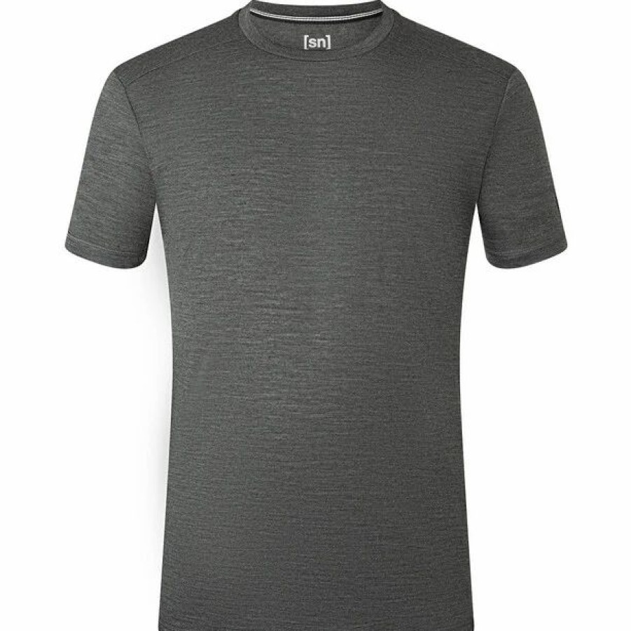 Clearance * Super.Natural Essential Tee Men Pirate Grey Melange