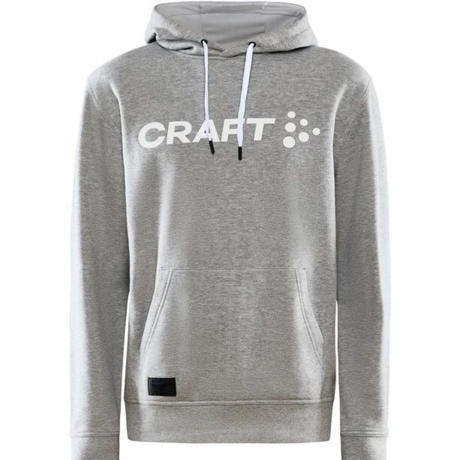 Clearance * Craft Core Craft Hood Men Grey Melange