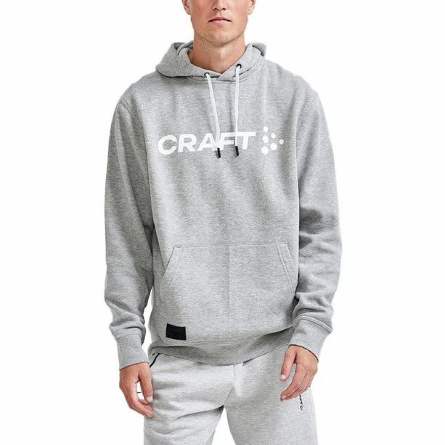 Clearance * Craft Core Craft Hood Men Grey Melange