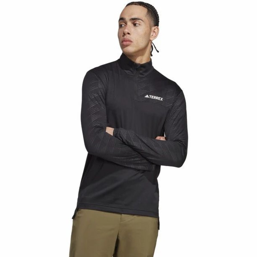 Best * Adidas Terrex Mt Ls Half Zip Men Black