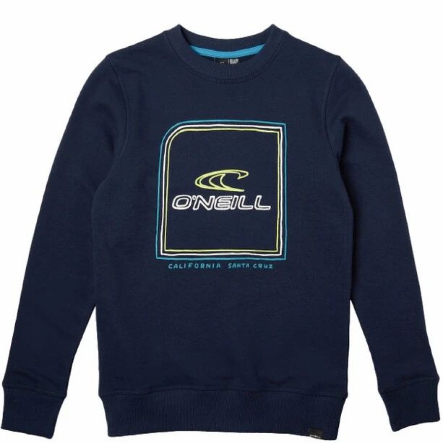 Hot * O'Neill All Year Crew Sweatshirt Boys Ink Blue