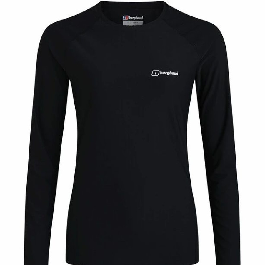 Online * Berghaus 24/7 Base Ls Crew Tee Women Black/Black