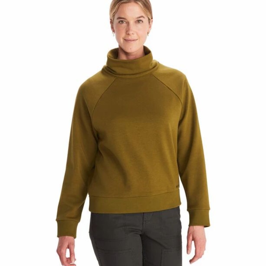 Wholesale * Marmot Rowan Funnel Neck Pullover Women Military Green