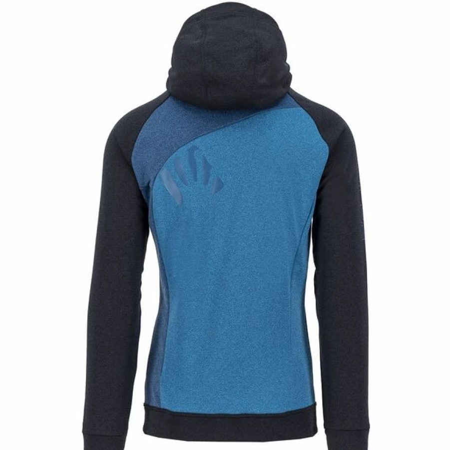 Online * Karpos Pramper Fleece Hoodie Men Blue Jewel/Black/Seaport