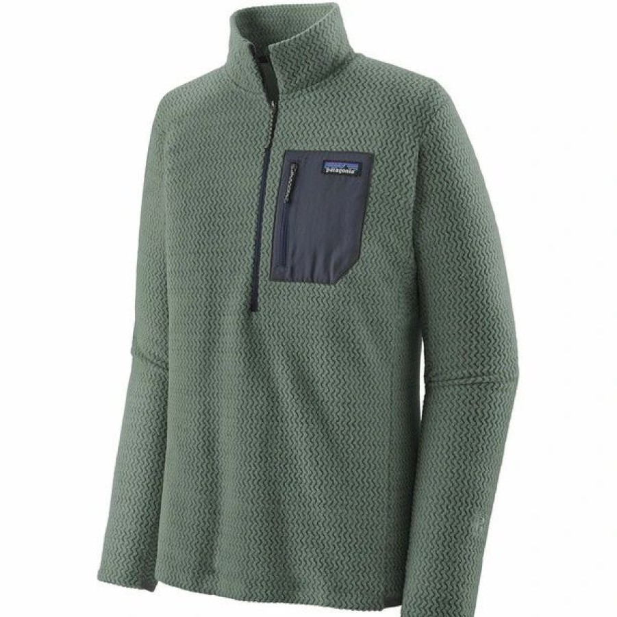 Best * Patagonia R1 Air Zip Neck Jacket Men Hemlock Green