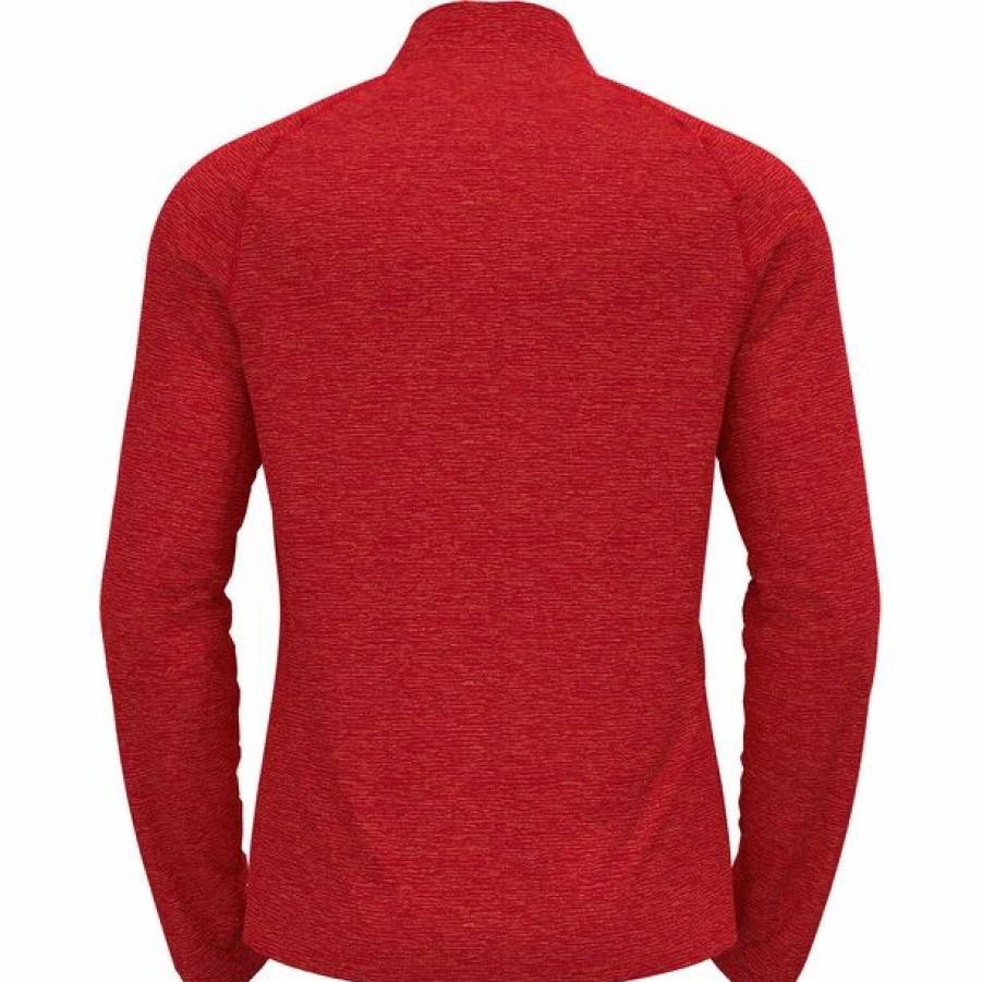 Hot * Odlo Sesvenna Midlayer Halfzip Men Chinese Red Melange