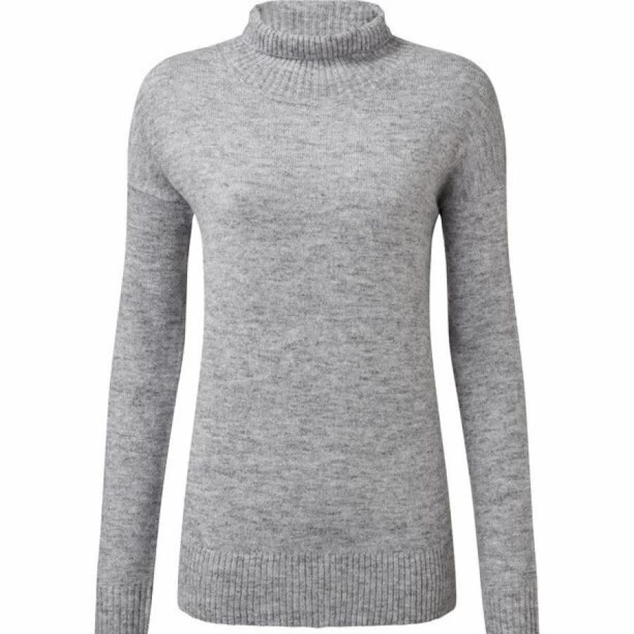 Clearance * Sherpa Dali Mock Neck Sweater Women Alloy