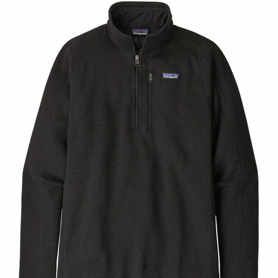 New * Patagonia Better Sweater 1/4 Zip Men Black