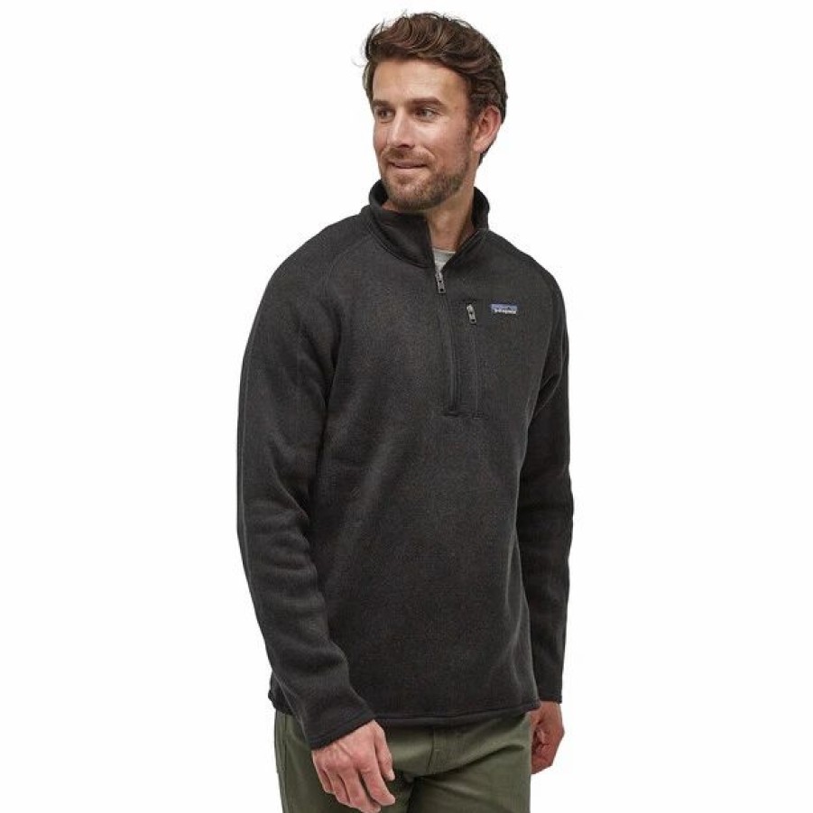 New * Patagonia Better Sweater 1/4 Zip Men Black